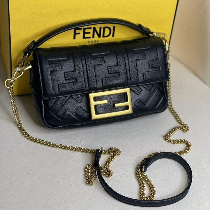 FENDI Baguette Mini Crossbody Bag