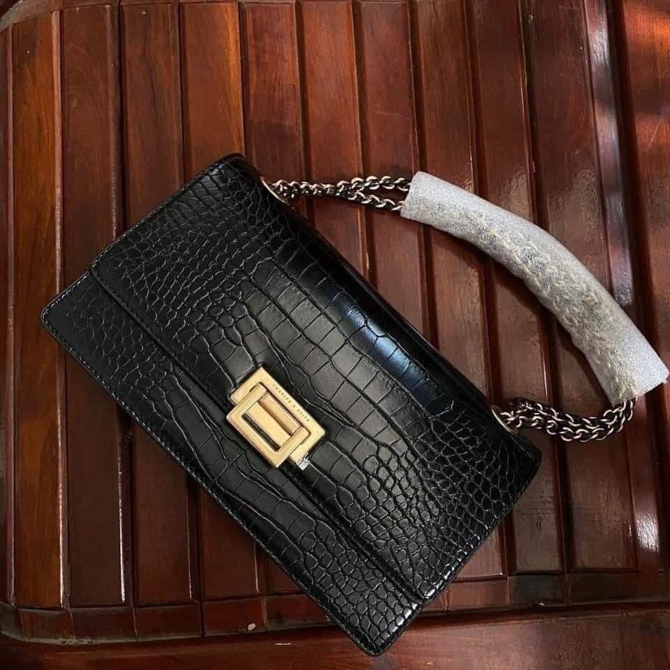 CHARLES & KEITH Crocodile Everline Shoulder Bag