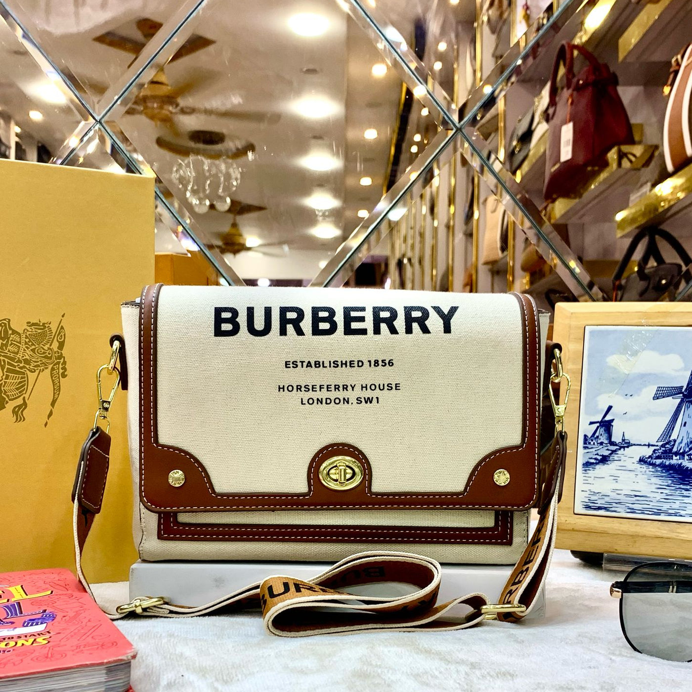 BURBERRY Vintage Check Shoulder Bag