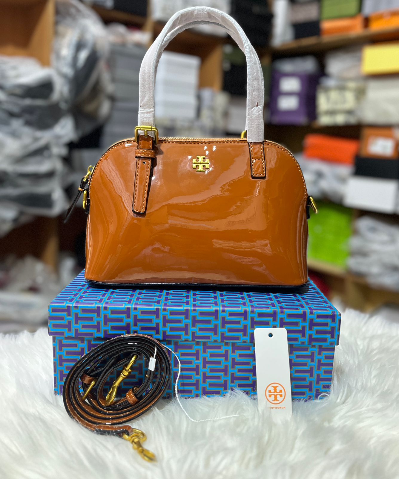 TORY BURCH Emerson Mini Dome Satchel Bag