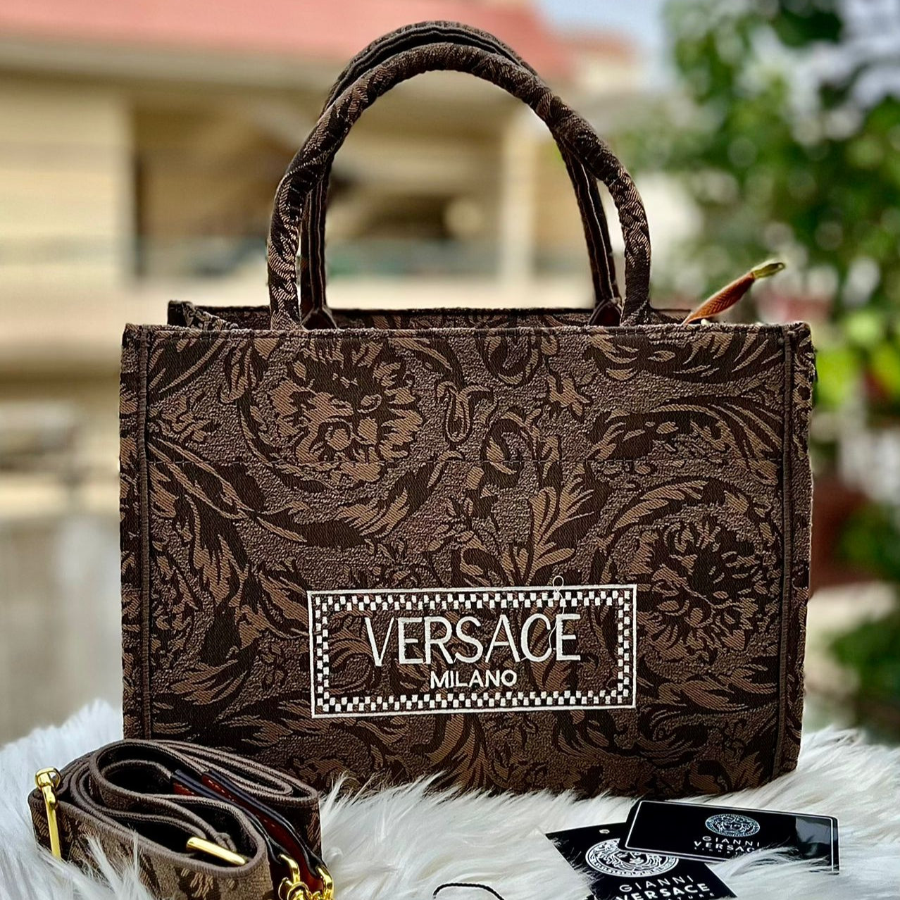 VERSACE Milano Jet Set Hand Bag