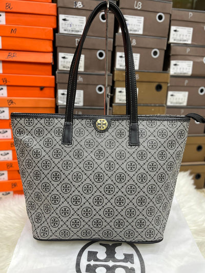 TORYBURCH T Monogram Zip Tote Bag